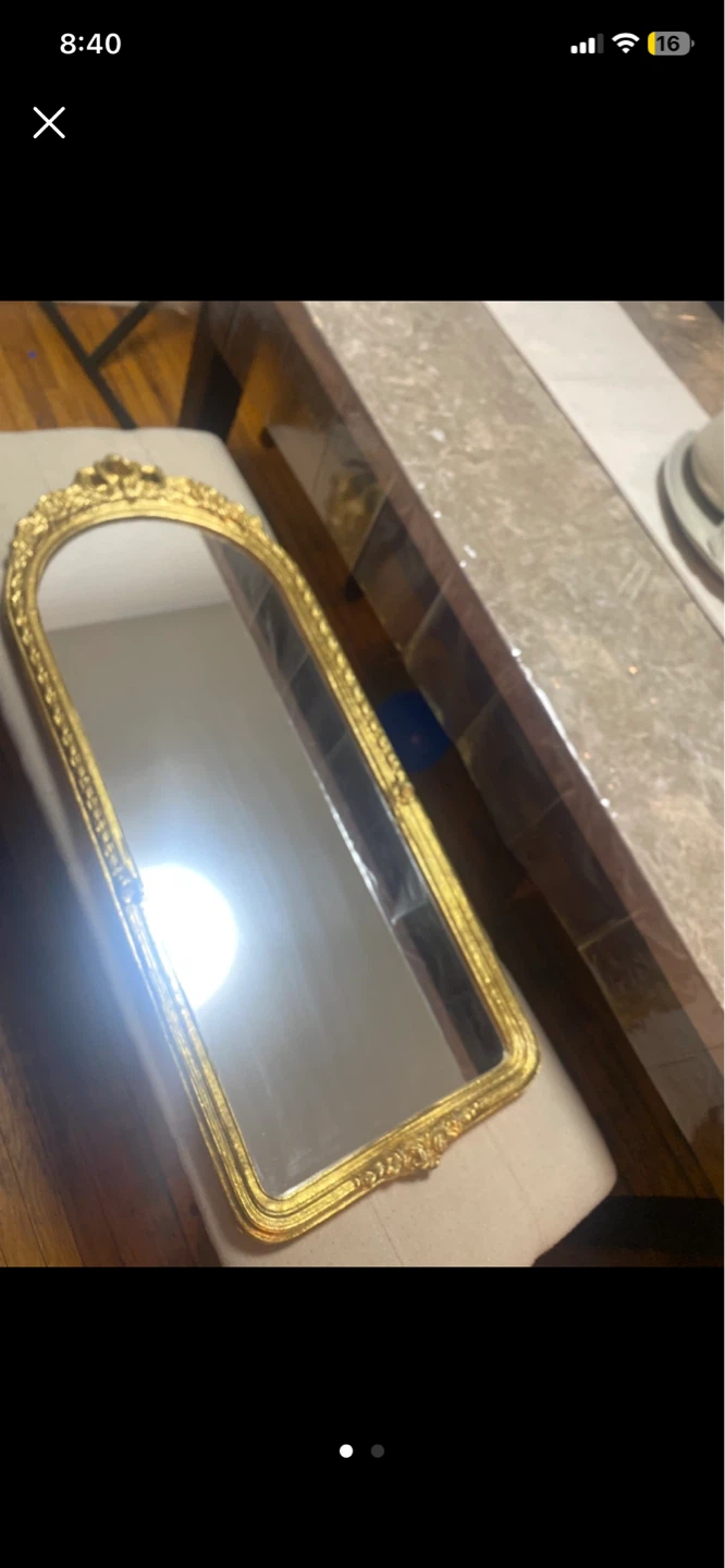 Gold Arched Mirror