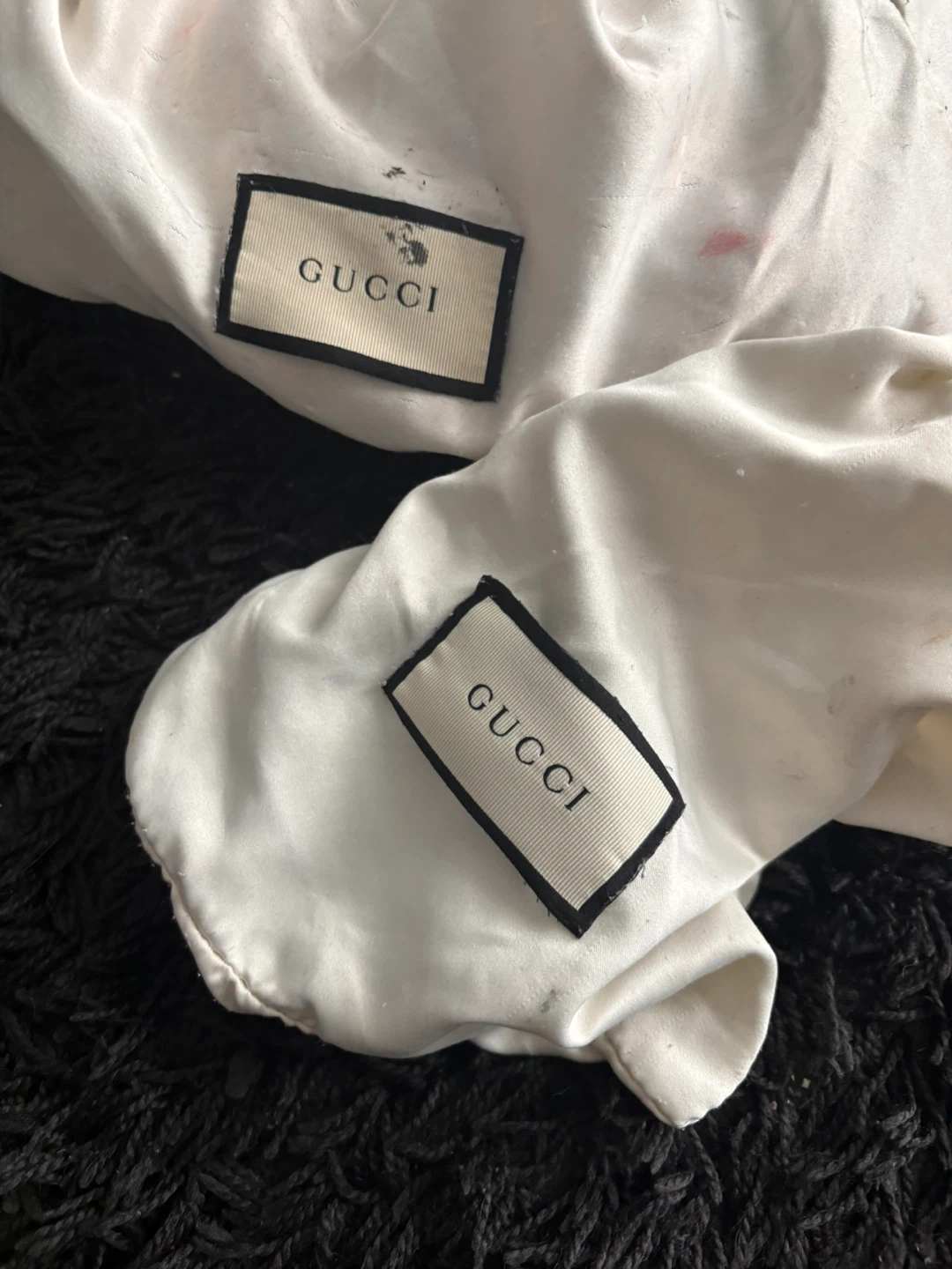 Gucci Black Leather Marmont Camera Bag
