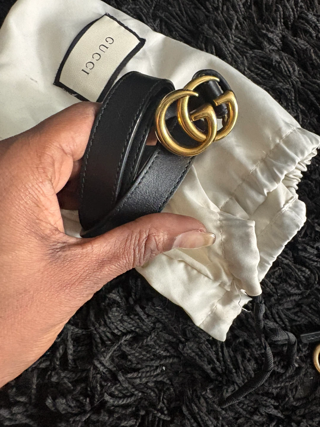 Gucci Black Leather Marmont Camera Bag - photo 5