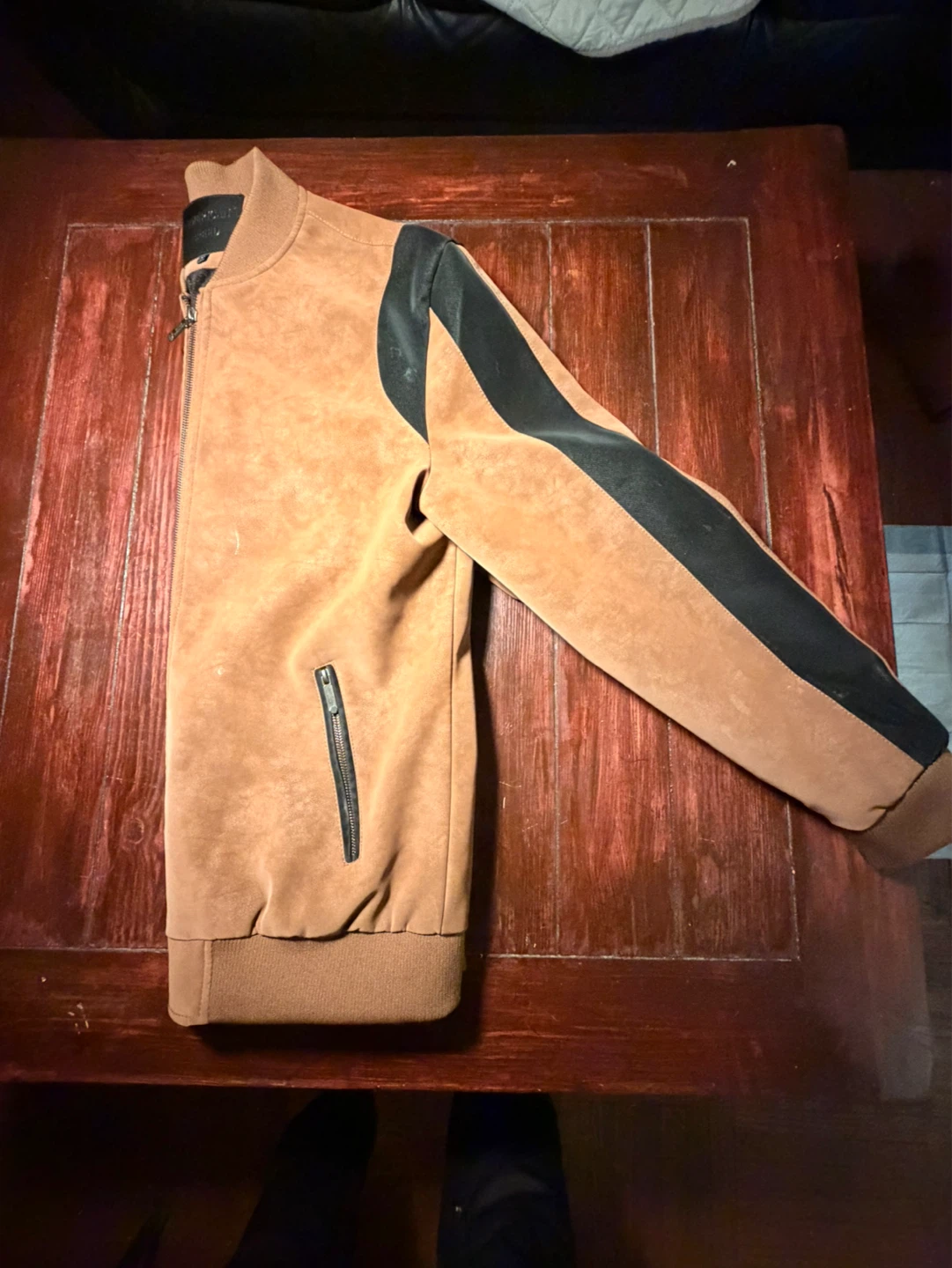 American Breed Suede Bomber Jacket - XL - photo 4