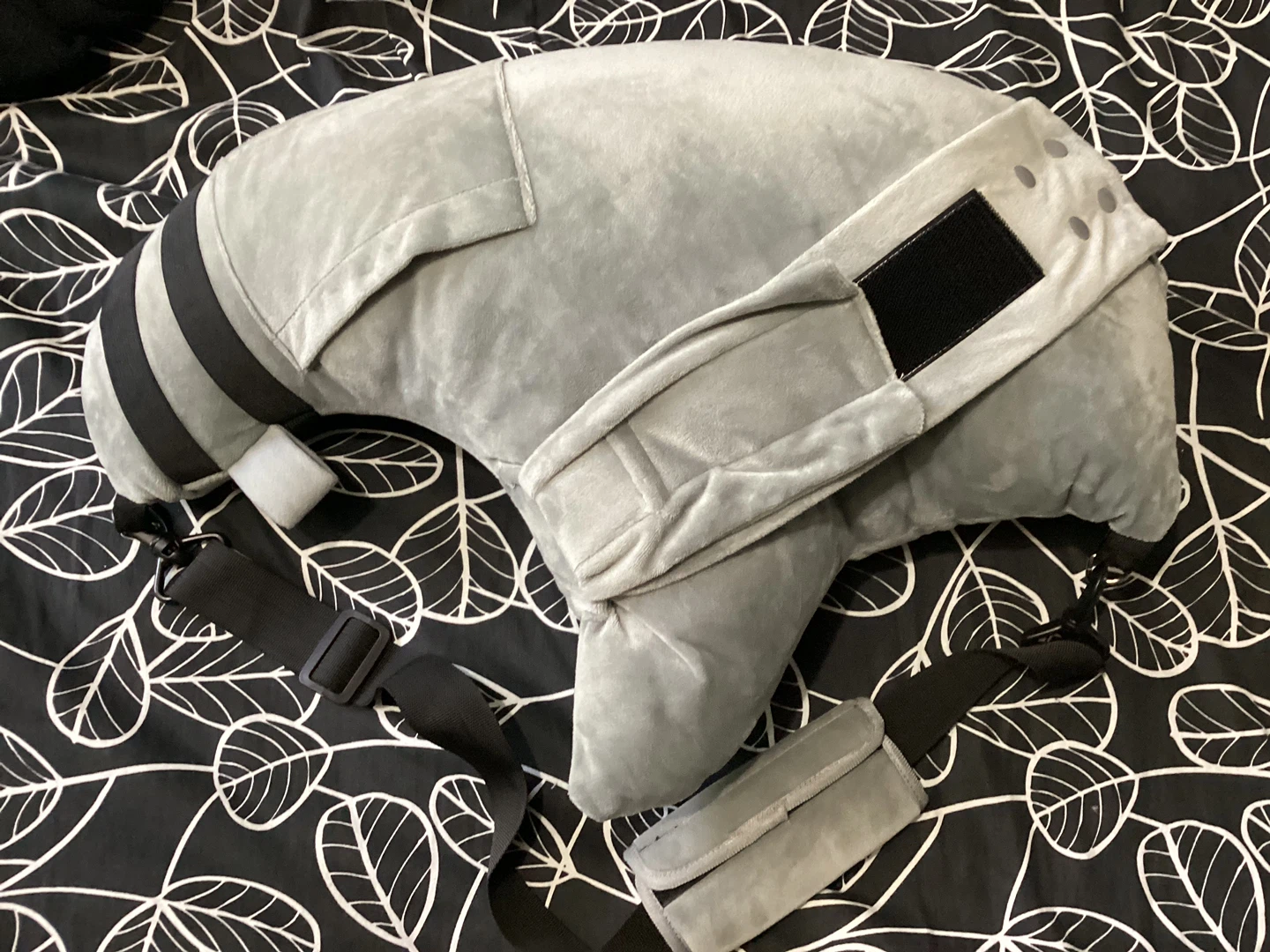 Grey Elephant Nursing Pillow with Strap
