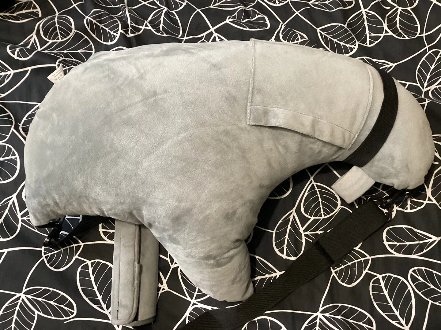 Grey Elephant Nursing Pillow with Strap - photo 2