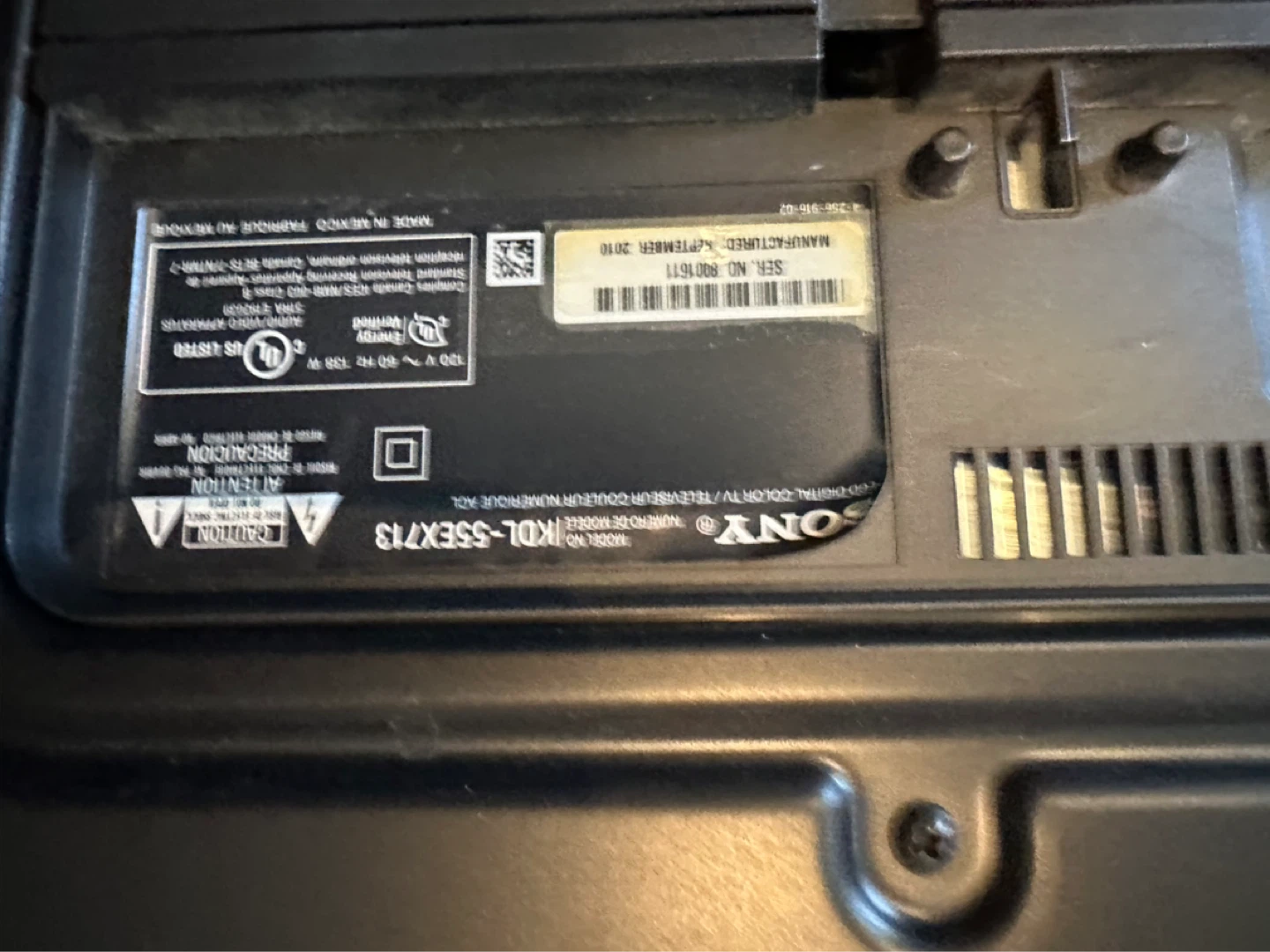 Sony KDL-55EX713 Television - photo 2