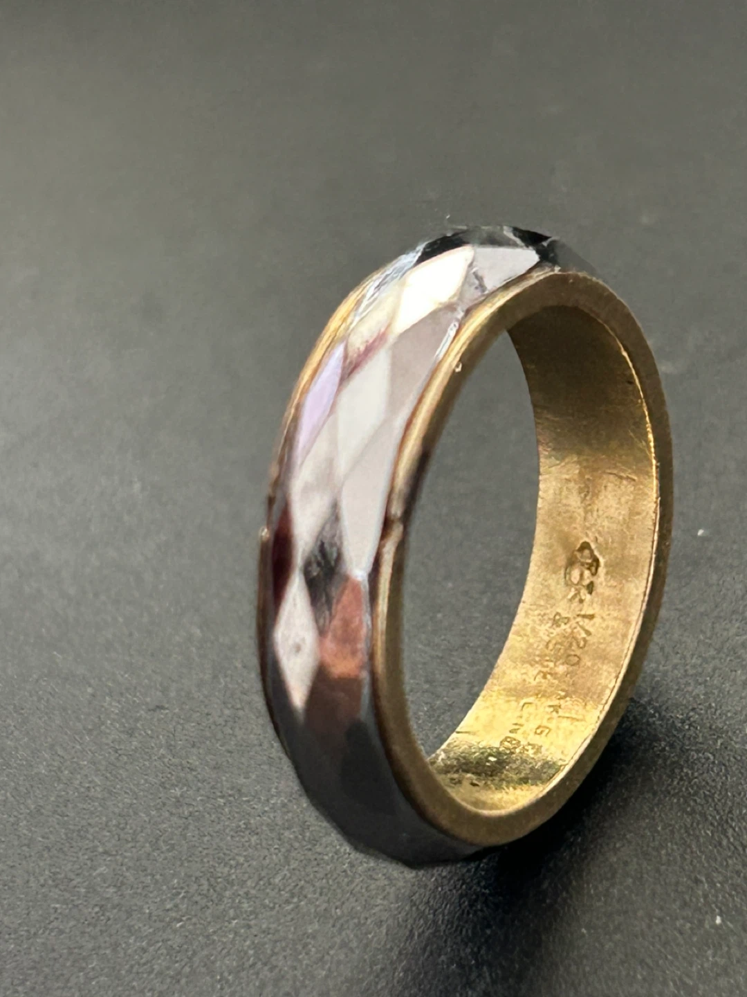 Vintage Faceted Band Ring