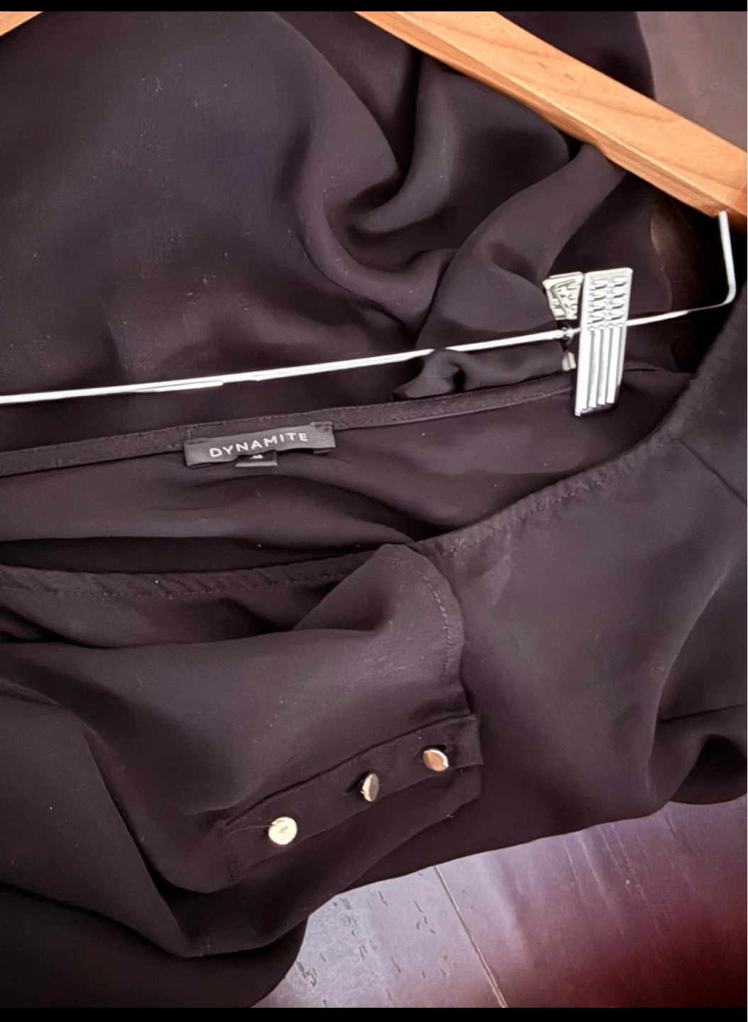 Dynamite Black Long Sleeve Top - photo 3