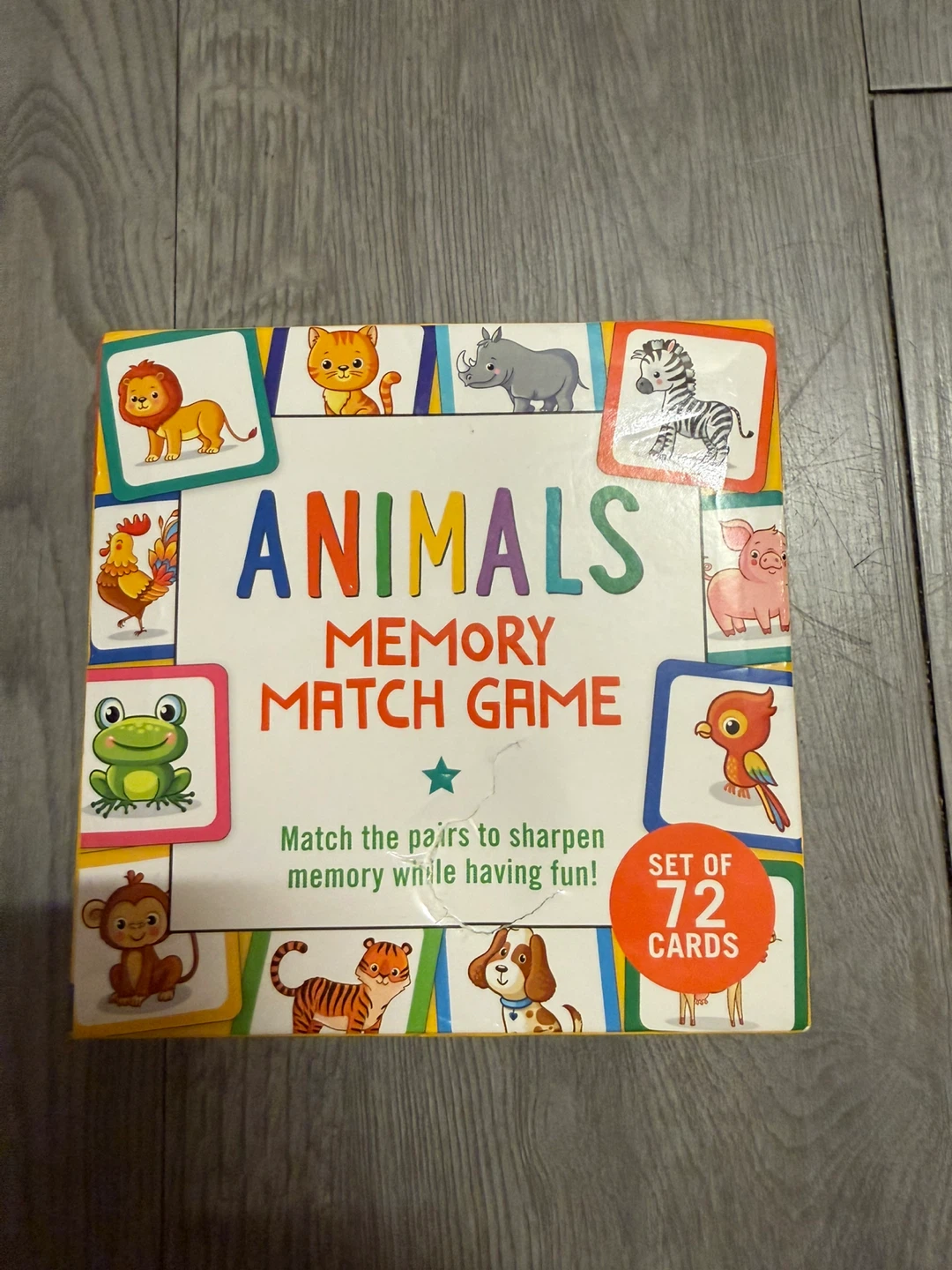 👍Animals Memory Match Game – 72 Cards for Kids👍