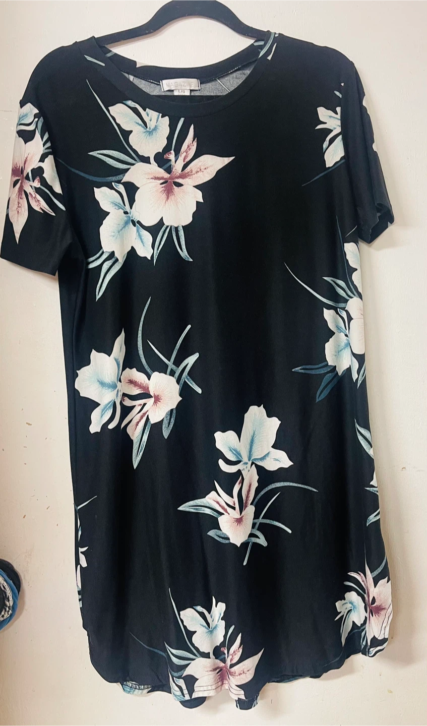 Floral Print T-Shirt Dress