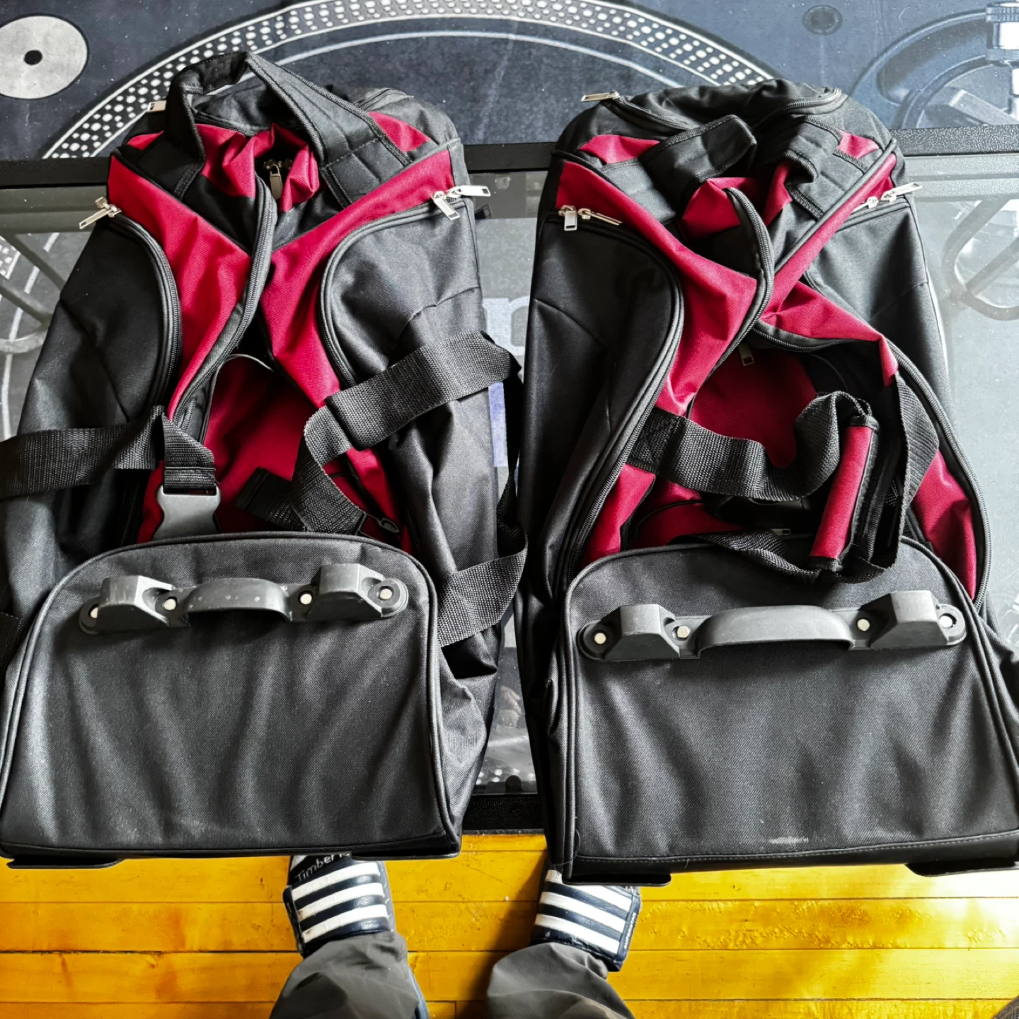 Black and Red Duffel Bags - Set of 2 - photo 2