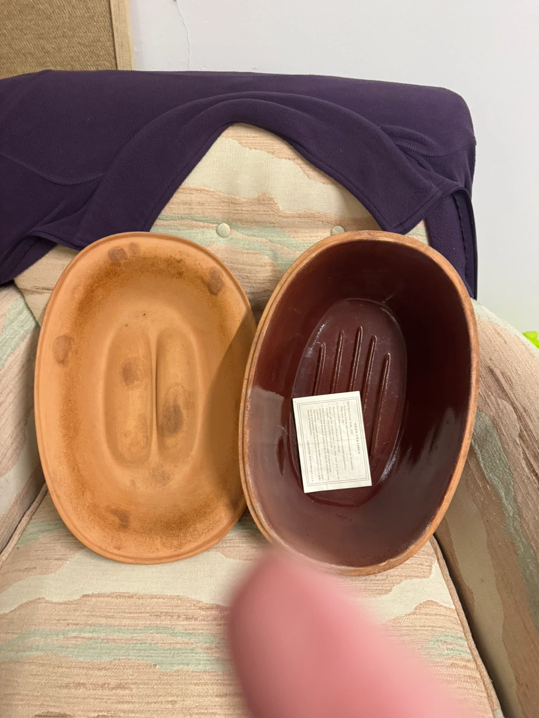 Terracotta Roasting Pan with Lid - photo 2