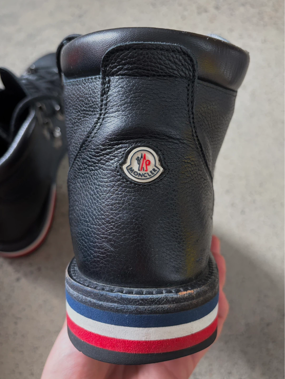Moncler hiking boots made in Italy