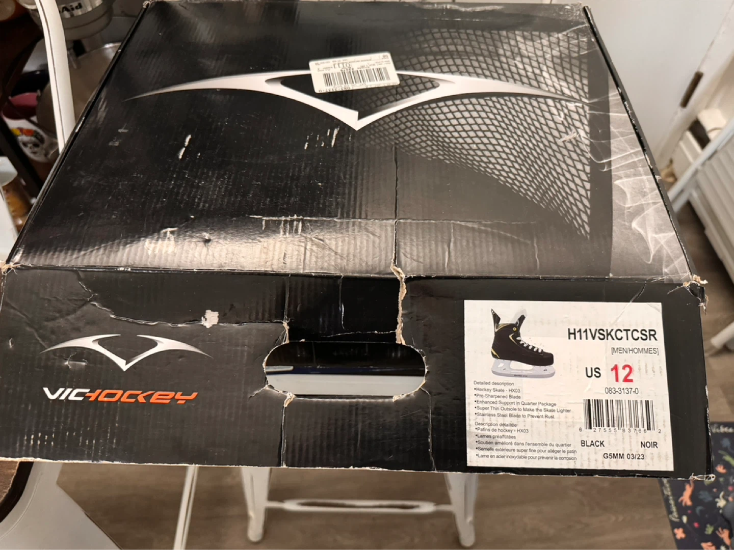 Vic Hockey Skates Size 12 - photo 2