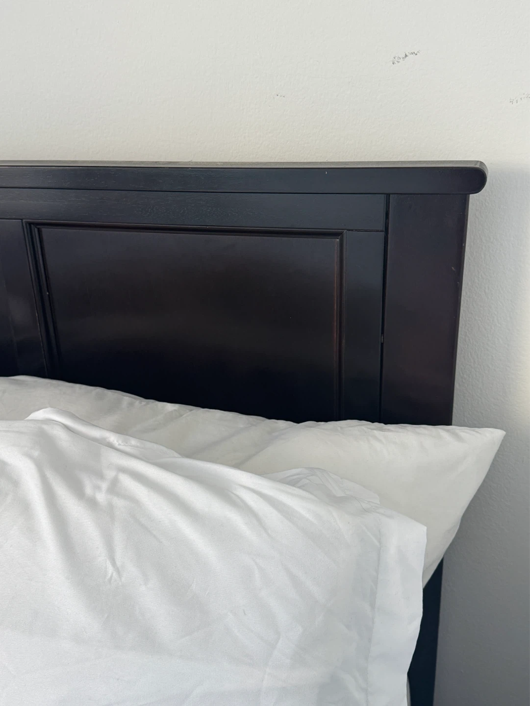 Dark Wood Full Bed Frame with Storage Drawers - photo 2