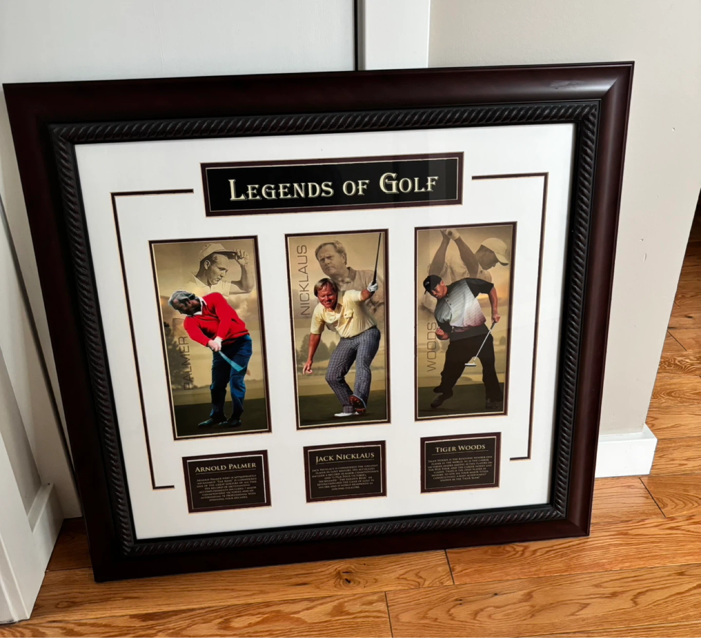 Vintage “Legends of Golf” Deluxe Framed Art