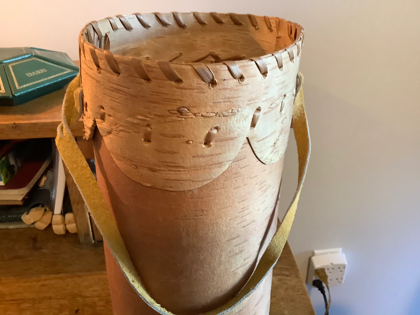 #2 Lg Cylindrical Birch Basket by First Nation Maggie Black 🐞 - photo 2