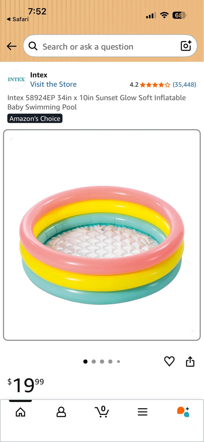 Intex 34in x 10in Baby Pool, Need it gone asap!