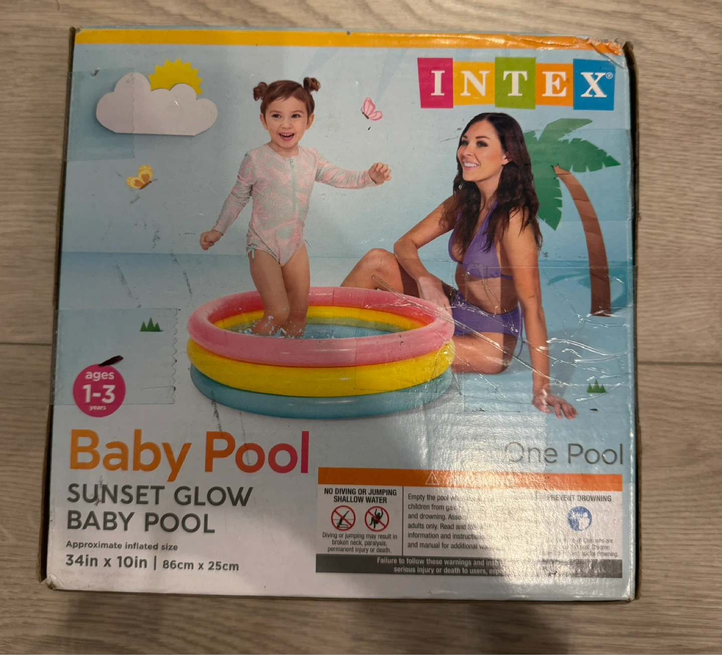 Intex 34in x 10in Baby Pool, Need it gone asap! - photo 2