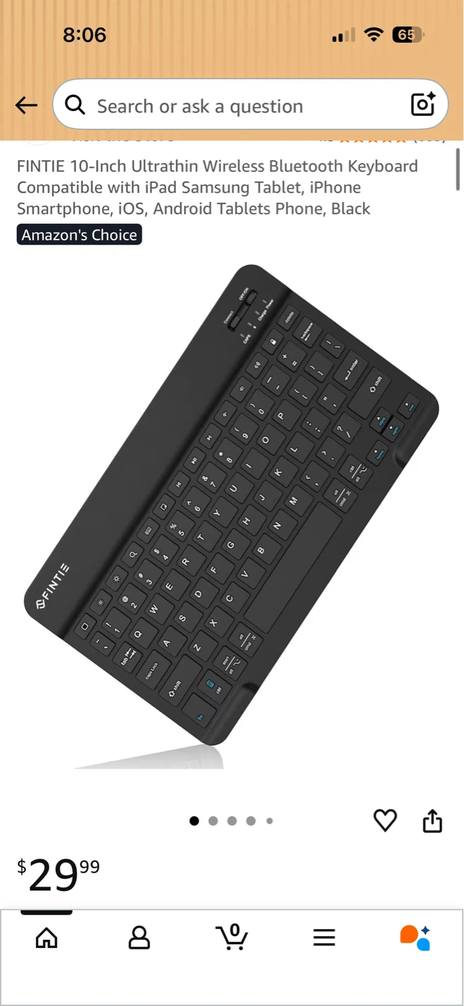 Finite 10 inch Wireless Keyboard and Case - photo 4