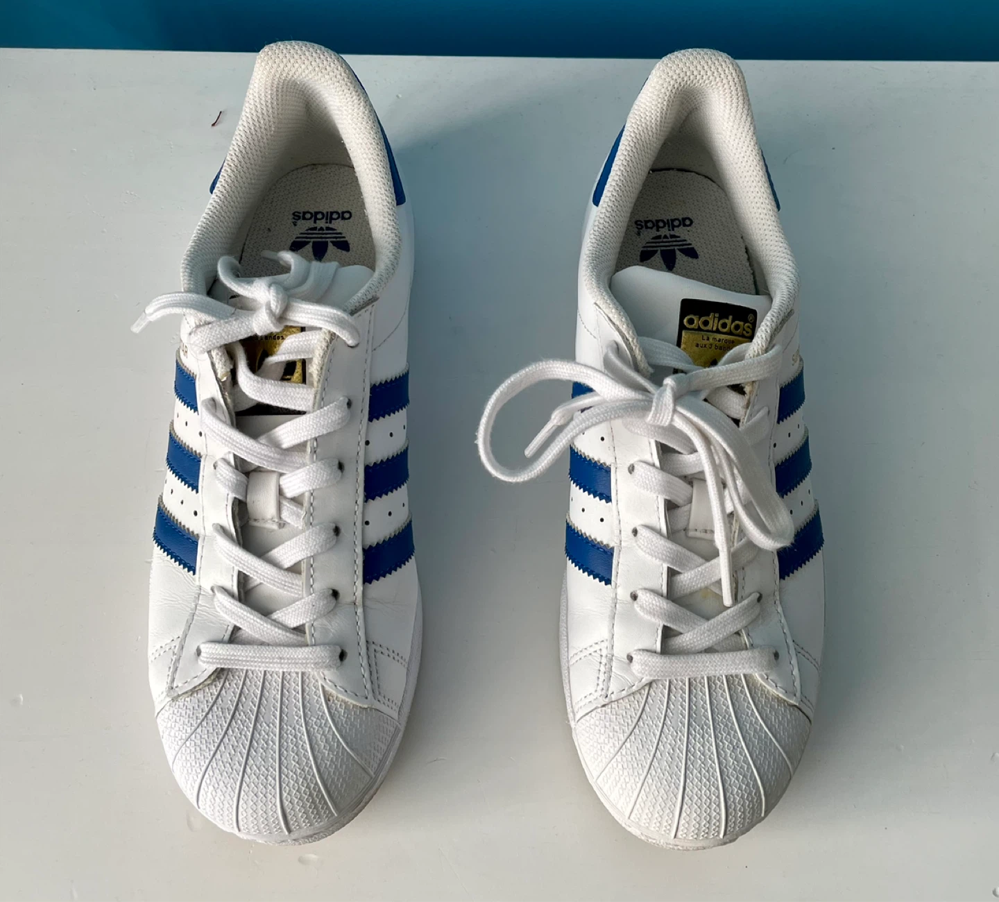 Adidas Superstar Shoes - White/Blue