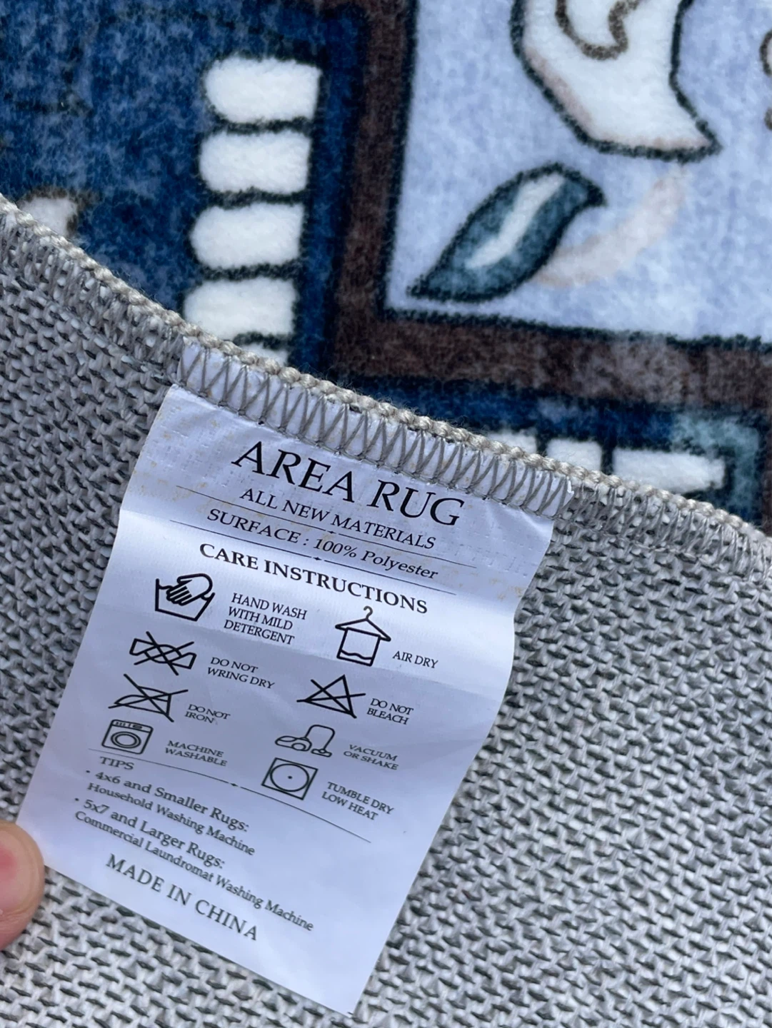 AREA RUG - 100% Polyester - photo 4