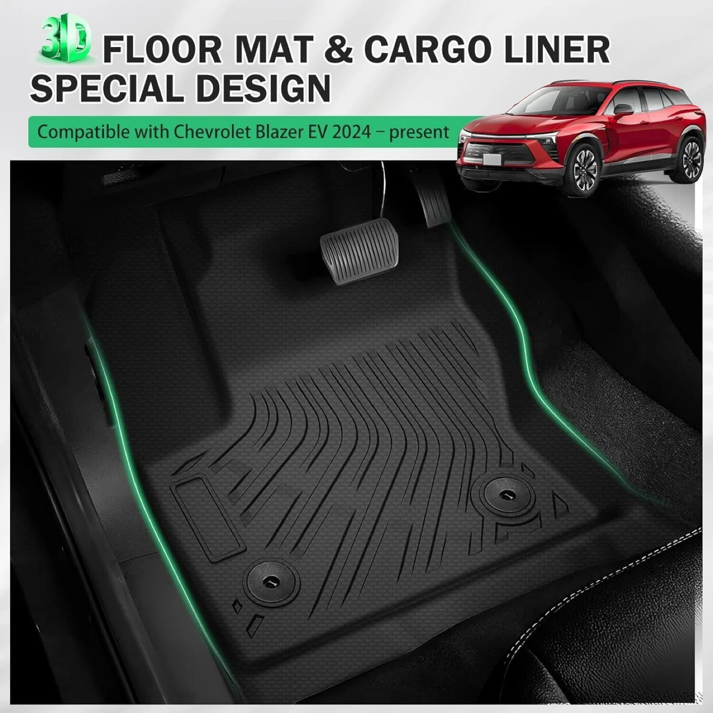 All Weather Floor Mat & Cargo Liner for Chevy Blazer EV - New - photo 2