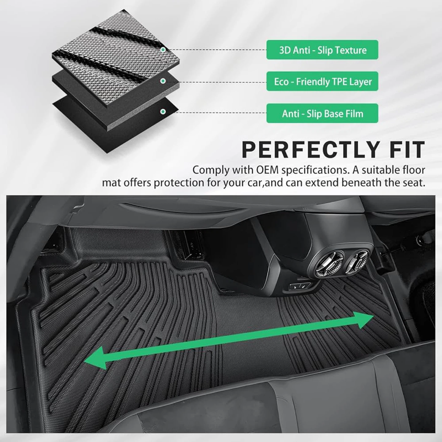 All Weather Floor Mat & Cargo Liner for Chevy Blazer EV - New - photo 3