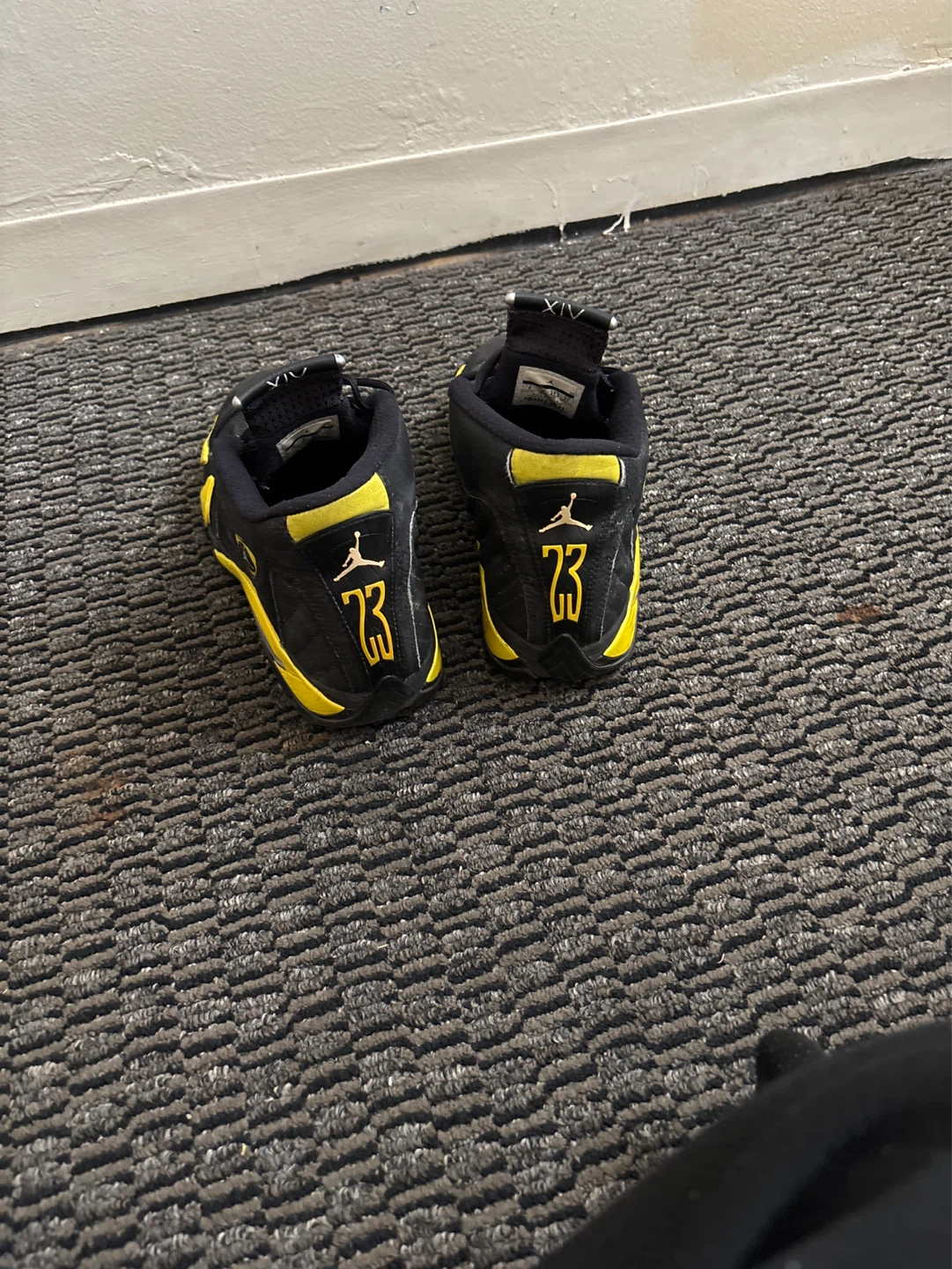 Jordan 14 Retro Black Yellow Men's Shoes - photo 3