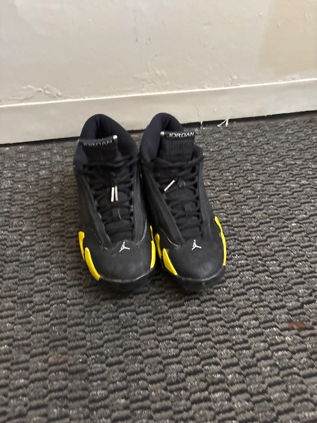 Jordan 14 Retro Black Yellow Men's Shoes - photo 4