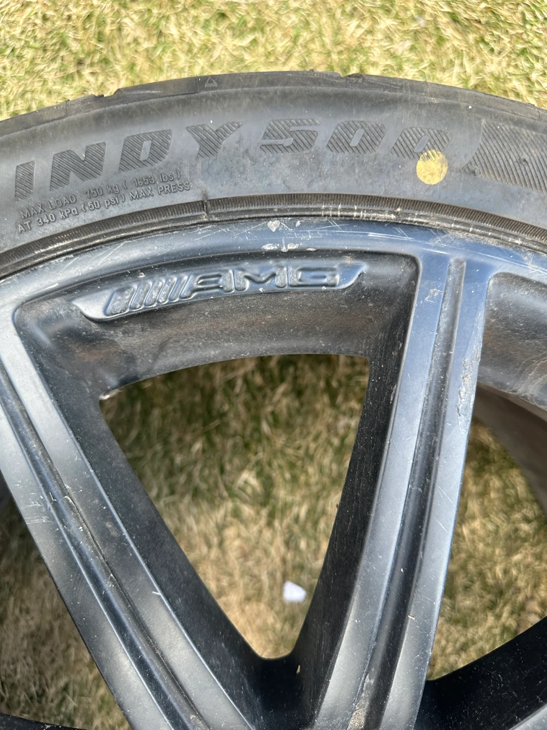 Set of 4 Mercedes-Benz AMG Wheels with Firestone Tires - photo 2