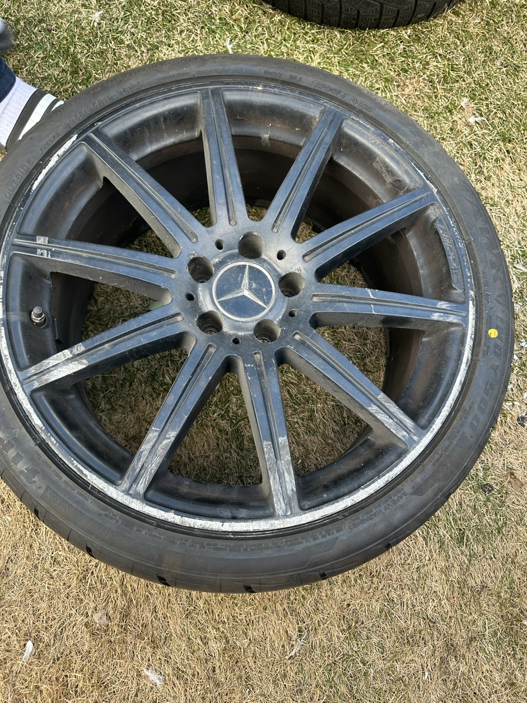 Set of 4 Mercedes-Benz AMG Wheels with Firestone Tires - photo 5