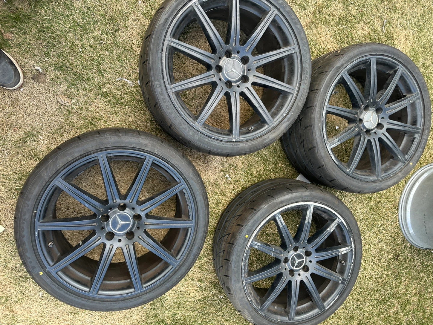 Set of 4 Mercedes-Benz AMG Wheels with Firestone Tires
