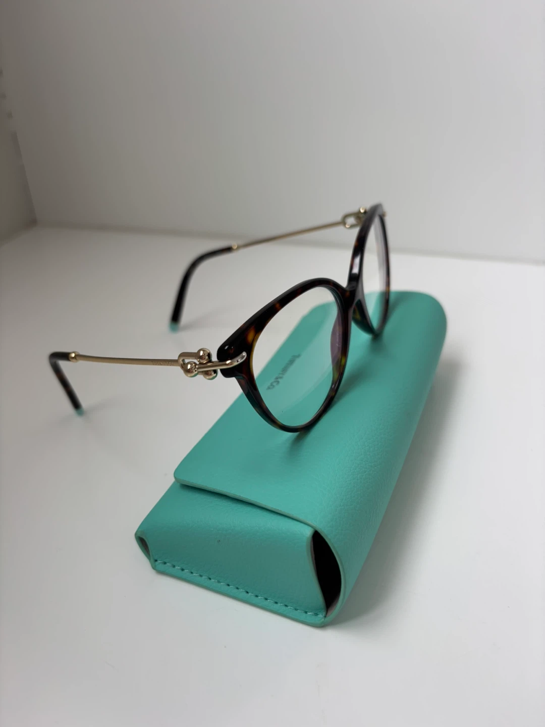 Tiffany & Co. Tortoiseshell Cat-Eye Eyeglasses with Case - photo 2