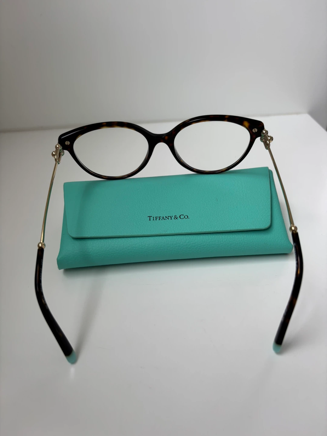 Tiffany & Co. Tortoiseshell Cat-Eye Eyeglasses with Case - photo 3