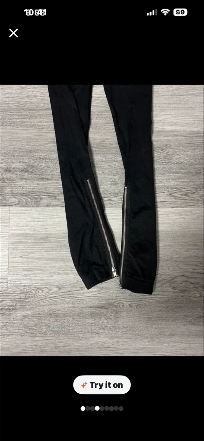 Bebe Black Zipper Leggings - photo 2