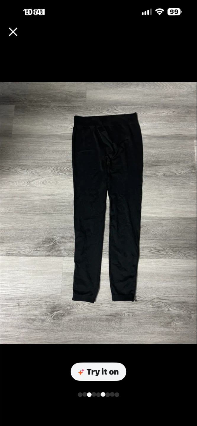 Bebe Black Zipper Leggings - photo 4