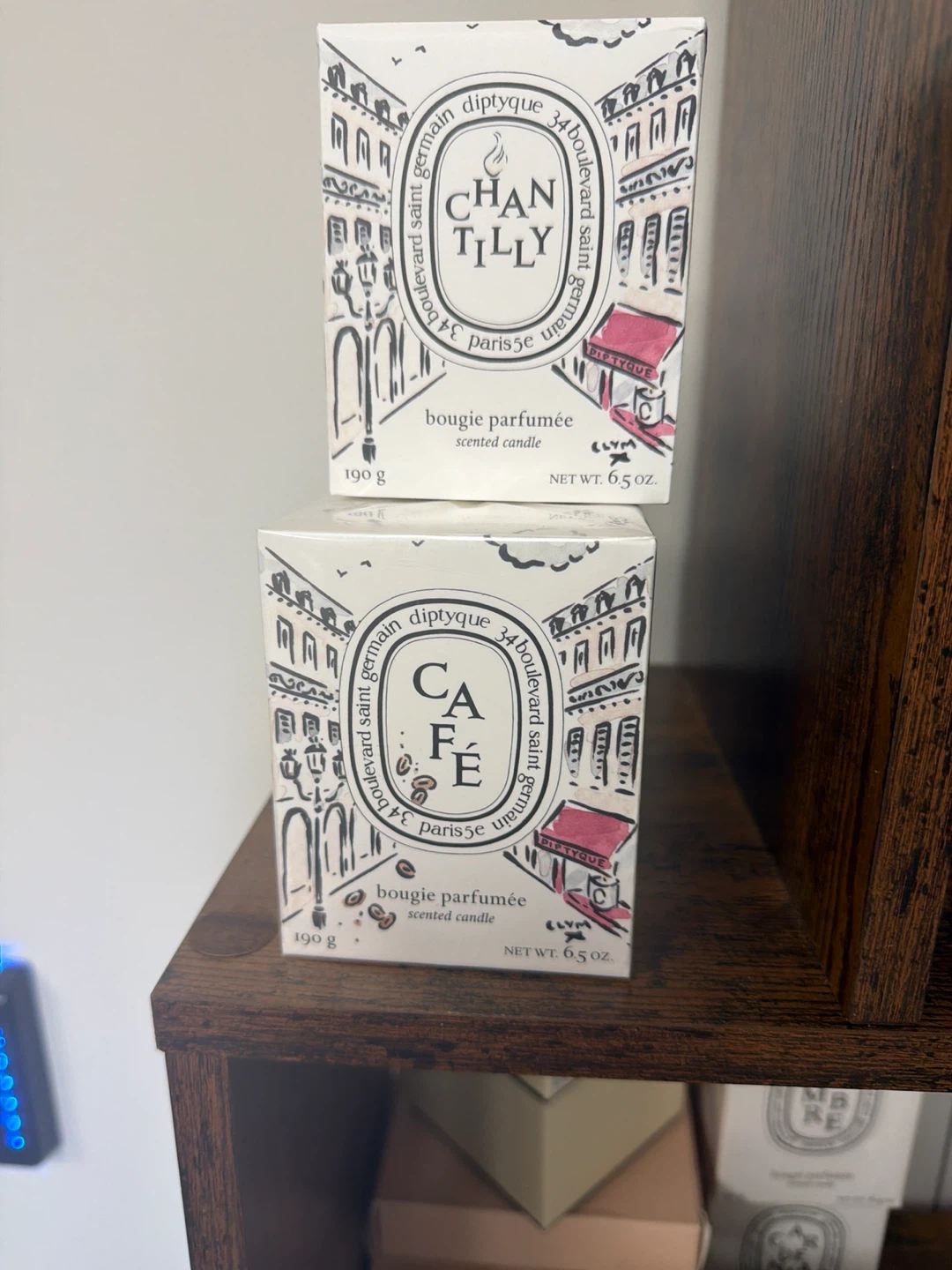 Diptyque Scented Candles - Chantilly & Café