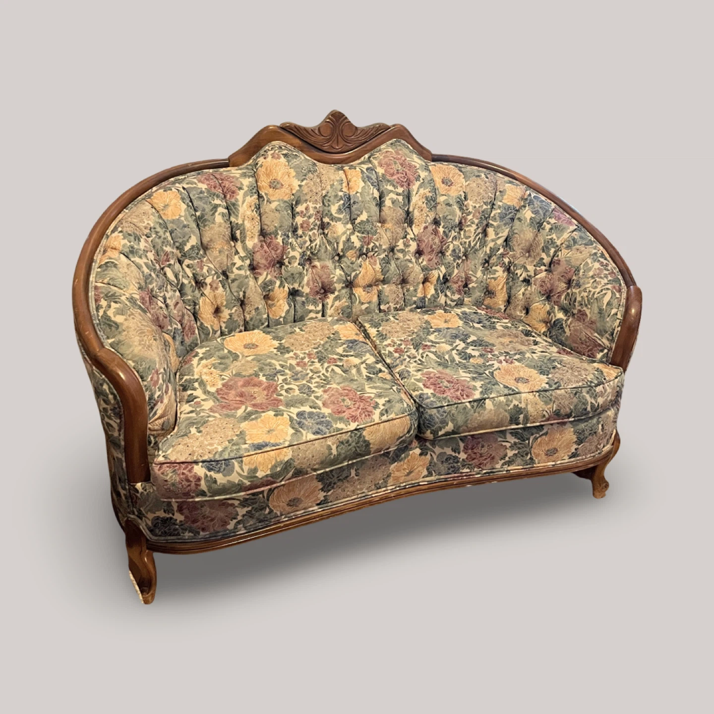 Classical Floral Loveseat Sofa
