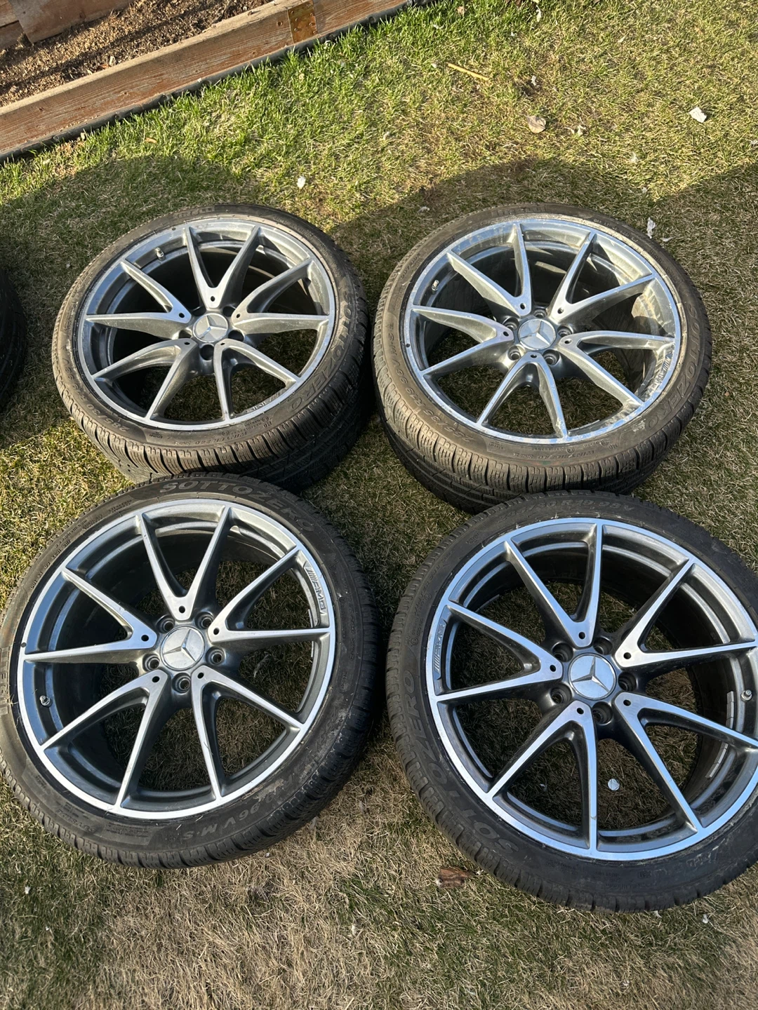 Mercedes-Benz AMG Wheels and Tires Set