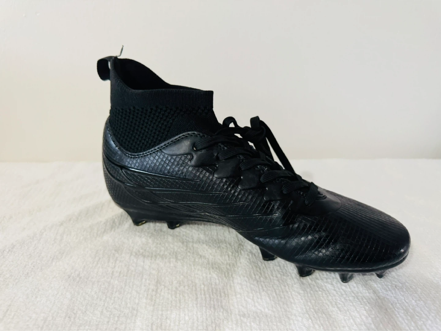 Black Mid-Top Football Cleats - photo 3