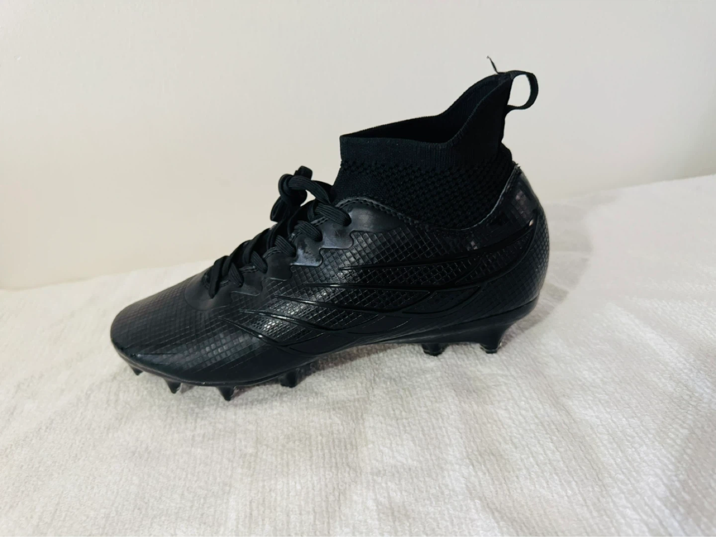 Black Mid-Top Football Cleats - photo 4