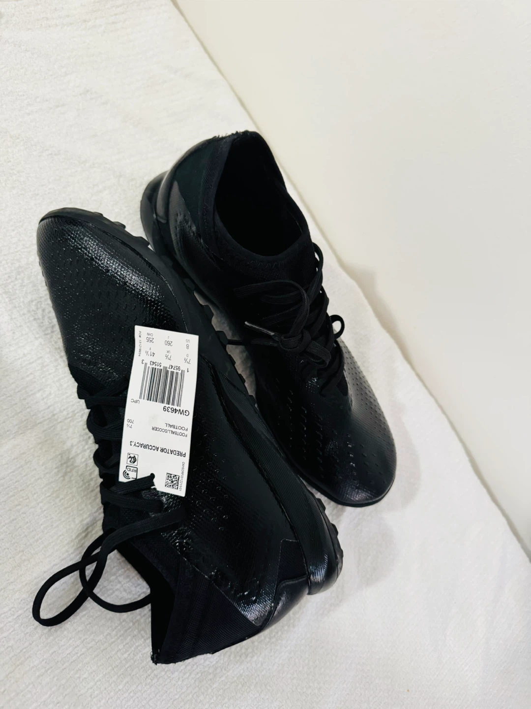 Adidas Predator Accuracy.3 TF Football Boots - Black - Size 8 US - photo 4