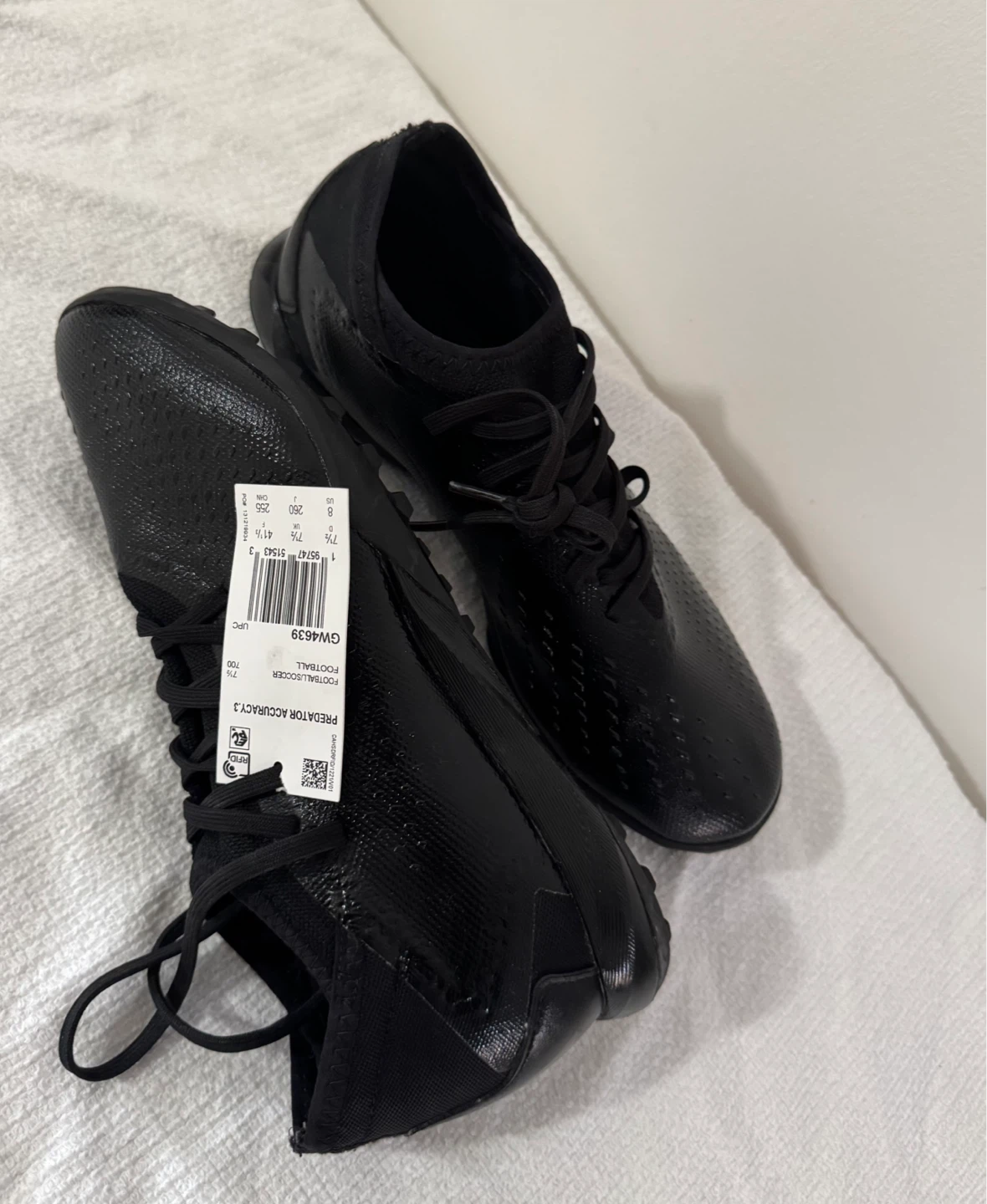 Adidas Predator Accuracy.3 TF Football Boots - Black - Size 8 US - photo 5