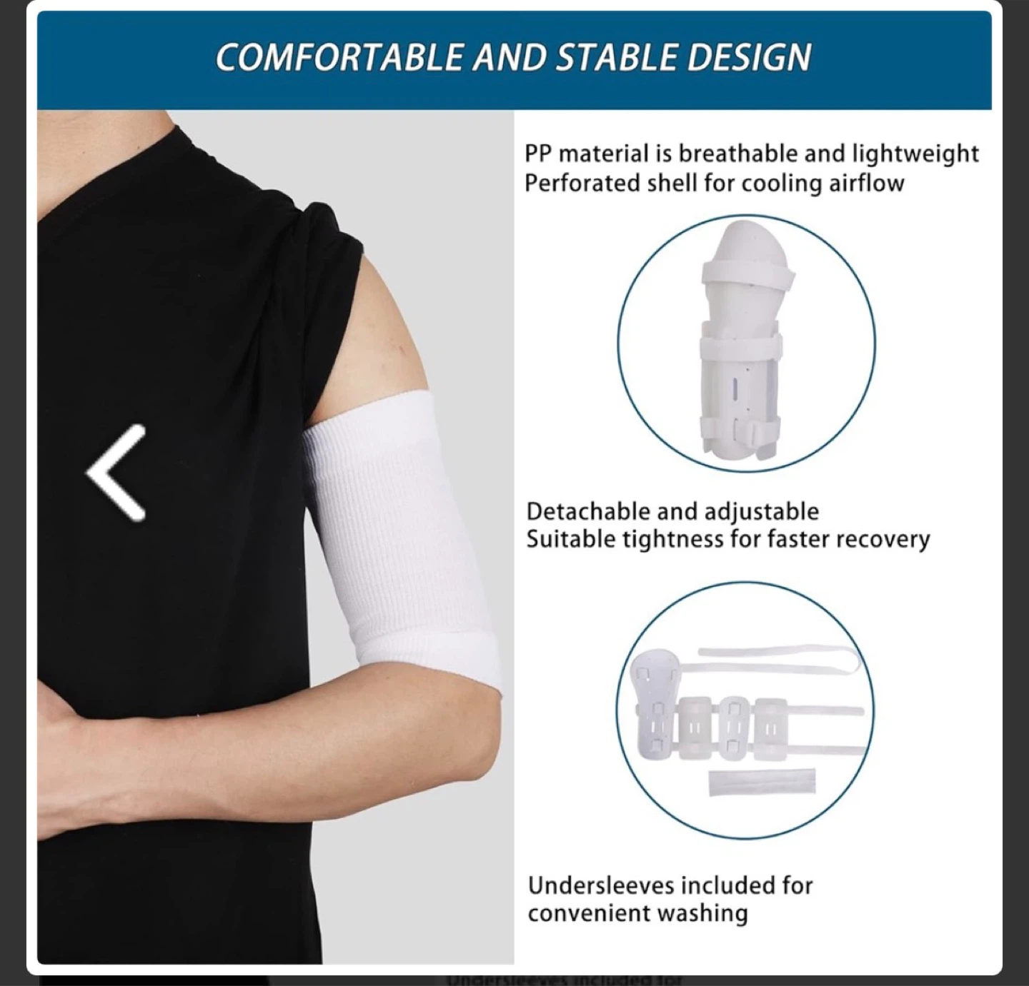 Adjustable Shoulder Immobilizer Brace - photo 3
