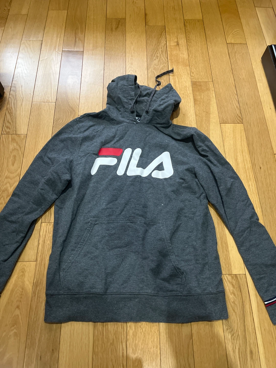 Fila Hoodie - Grey, Size Small