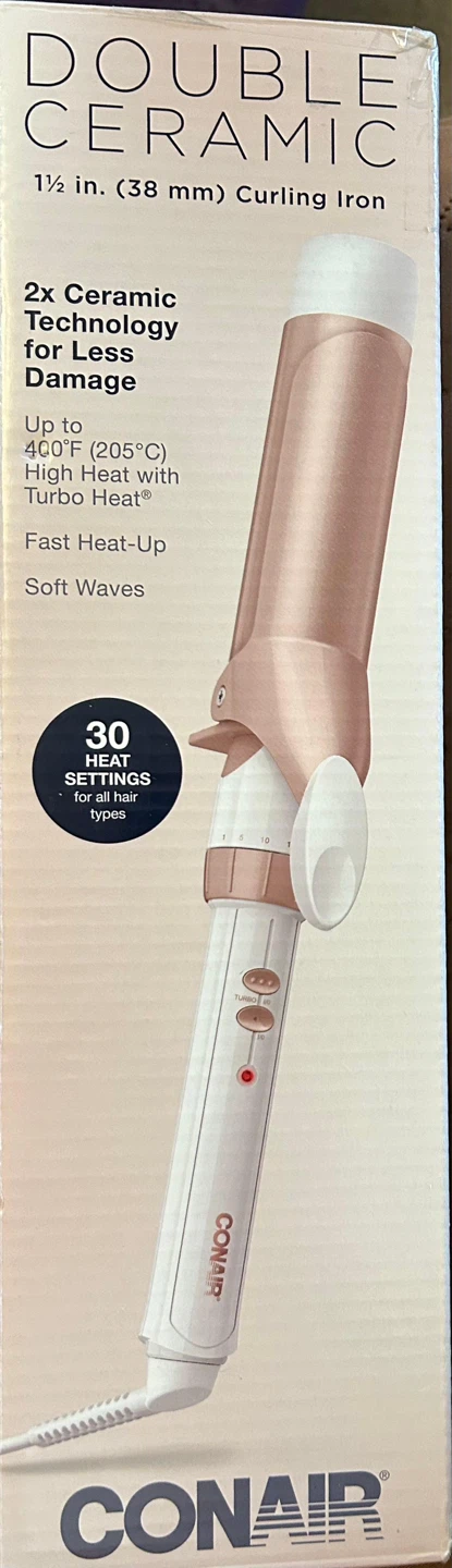 Conair Double Ceramic 1 1/2 inch Curling Iron
