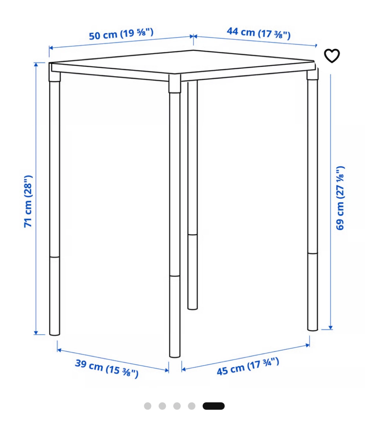 Table - White - photo 2