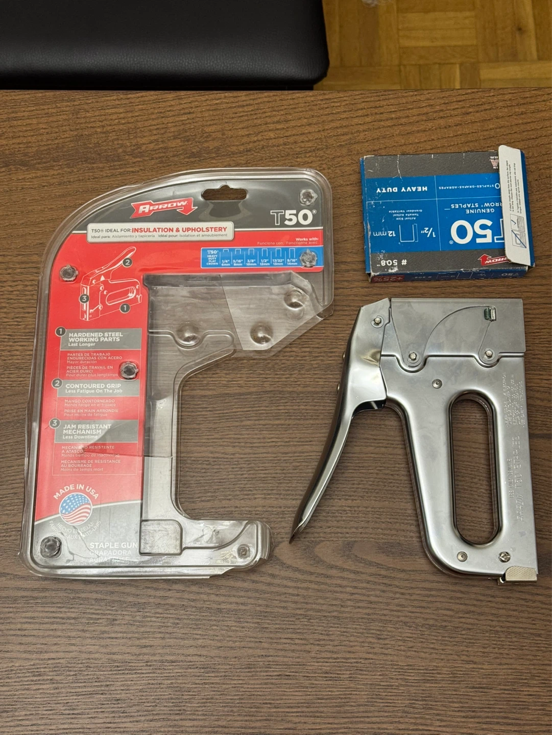 Arrow T50 Staple Gun with Heavy Duty Staples