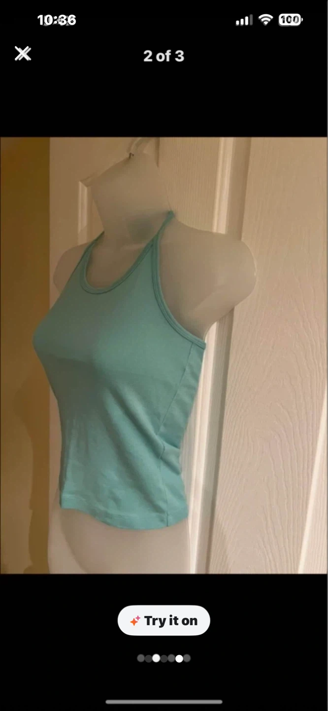 Mint Green Halterneck Tank Top