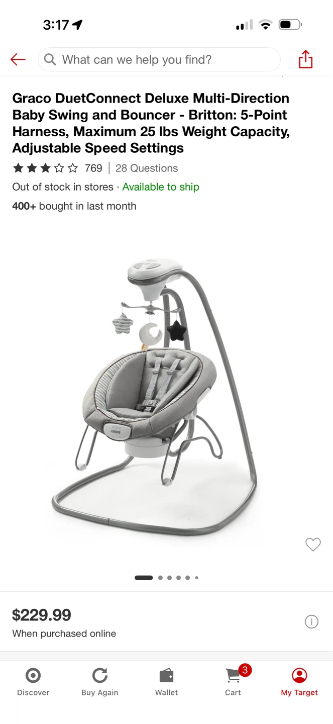 Baby swing and bouncer - photo 2