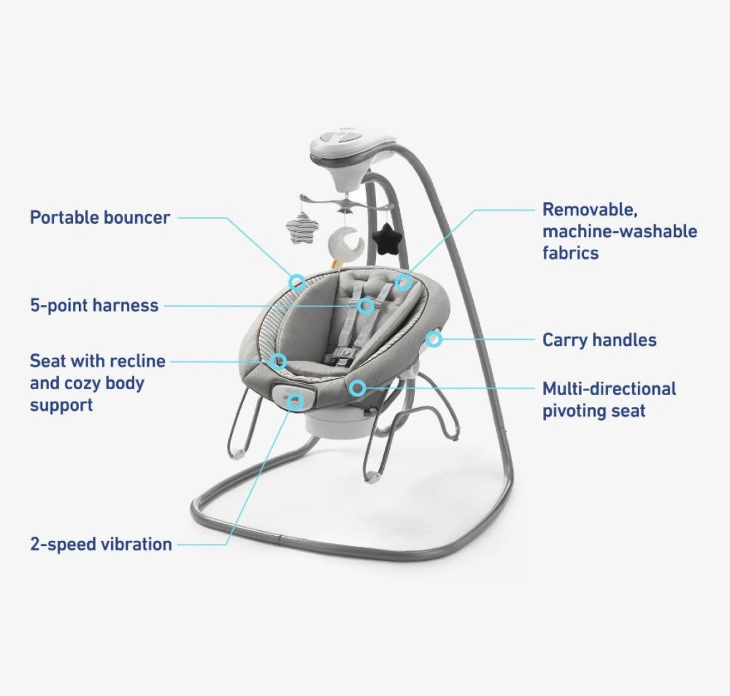 Baby swing and bouncer - photo 4