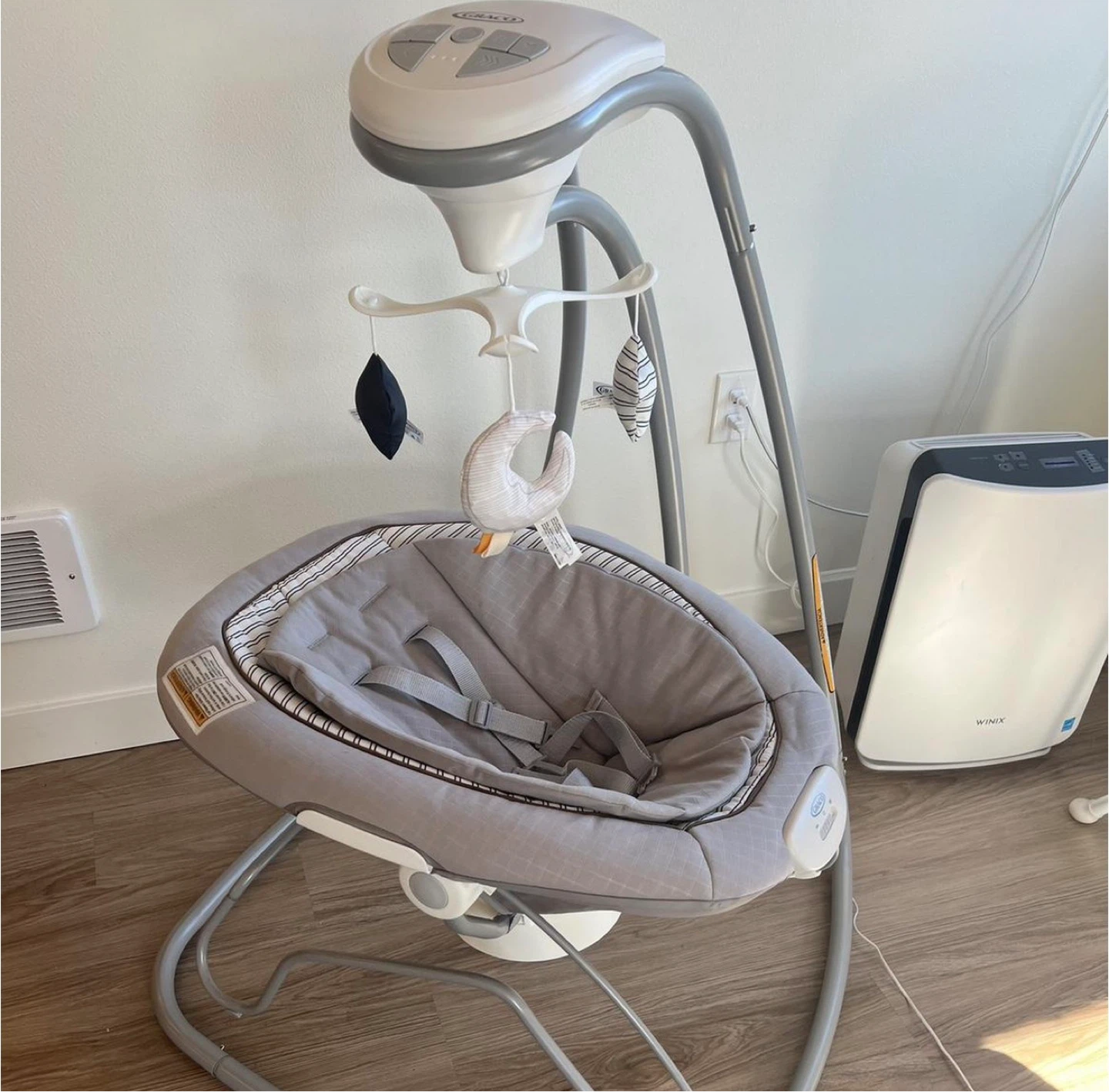 Baby swing and bouncer
